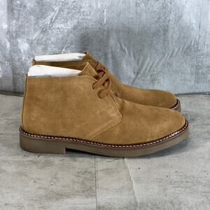 RESERVED FOOTWEAR NEW YORK Men's Tan Suede Keon Lace-Up Chukka Boots SZ 9.5